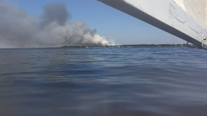 Cотрудники экстренных служб устранили природный пожар в Воронеже